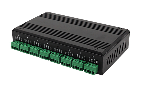 工业Modbus智能通讯网关_UT-6808MT-GW 8口RS485/RS422Modbus网关