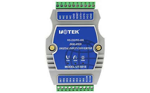 UT-5518 数字量8通道光隔湿接点I/O输入模块
