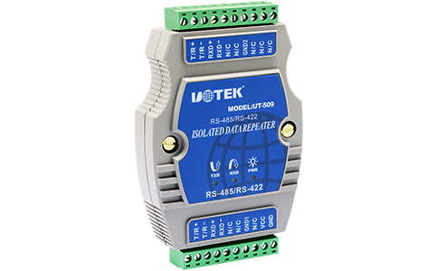 工业级串口通讯中继器_UT-509高性能RS-485/422光电隔离中继器