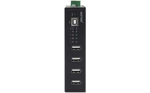 工业级USB转换器_UT-804 4口工业级USB HUB