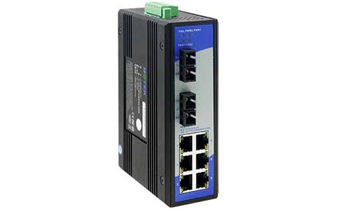 导轨式工业以太网交换机_UT-62206CA系列8口百兆非网管型以太网交换机